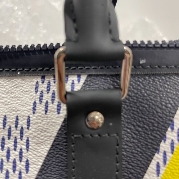 Louis Vuitton Damier Azur Latitude America's Cup Keepall Bandouliere 45 (103394) - Picture 16 of 16
